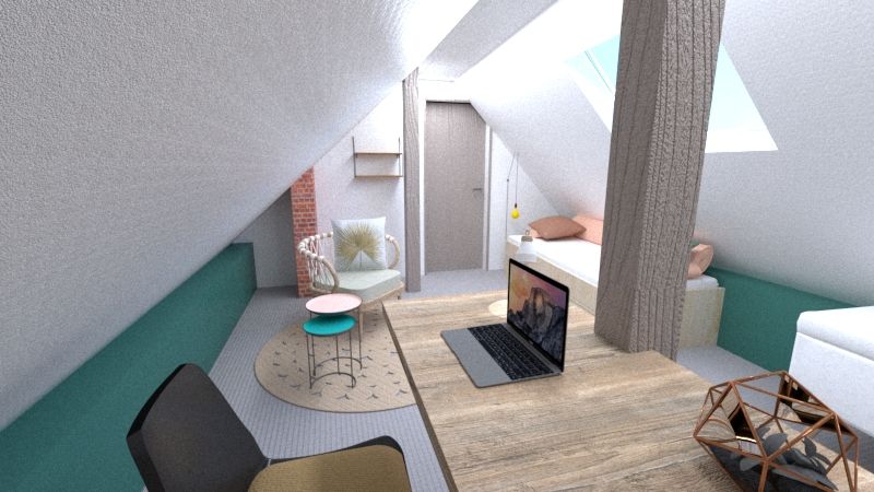 Attic bedroom - Zolder, JR Interior Design JR Interior Design