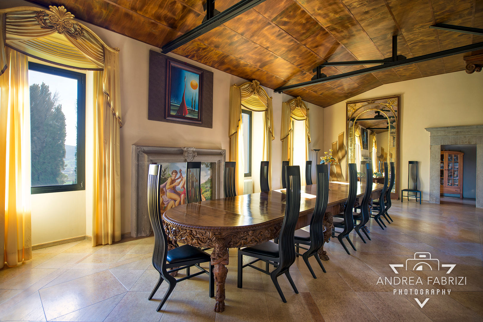 Villa di lusso nei pressi di Città di Castello, Umbria, Andrea Fabrizi Andrea Fabrizi Country style dining room