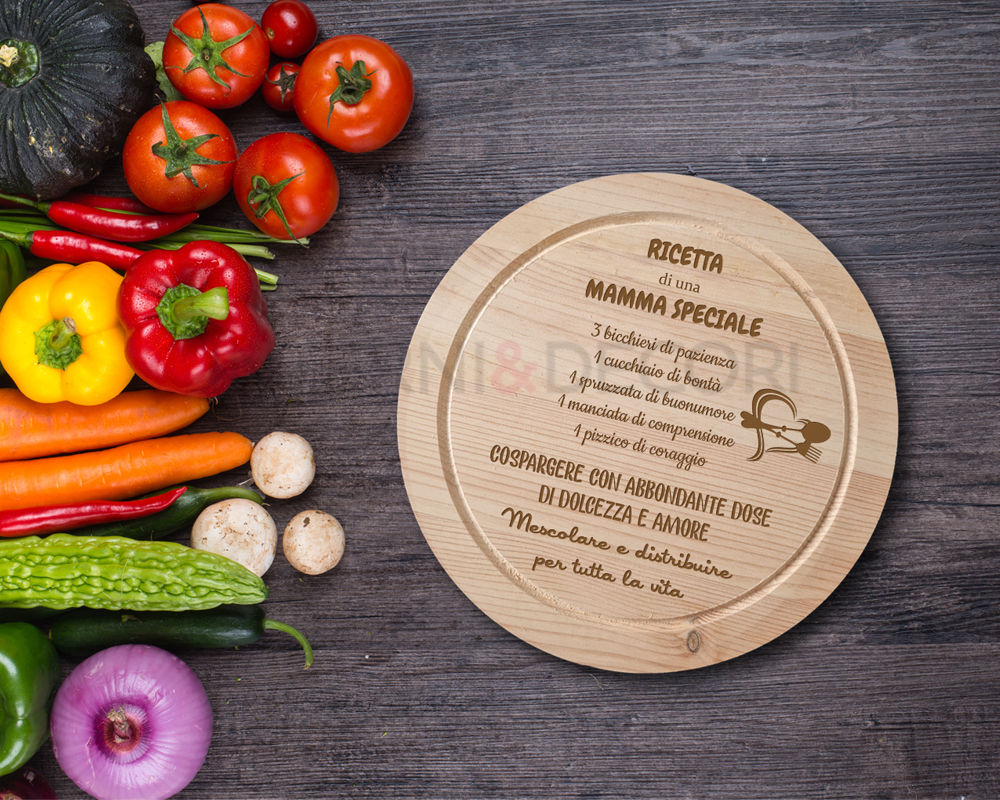 Tagliere In Legno Personalizzato Per La Festa Della Mamma – Regalo Unico E Utile - 5