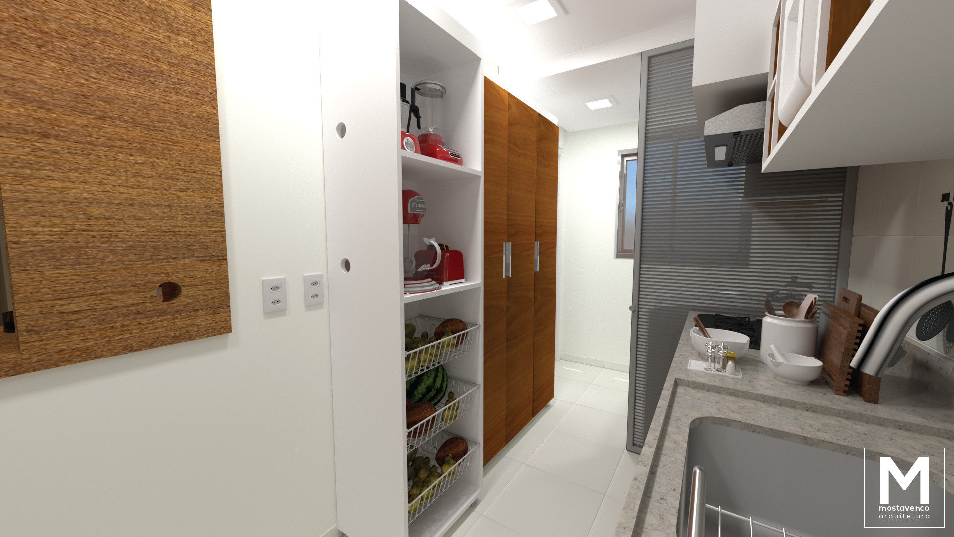 Cozinha RV, Mostavenco Arquitetura Mostavenco Arquitetura Kitchen units MDF