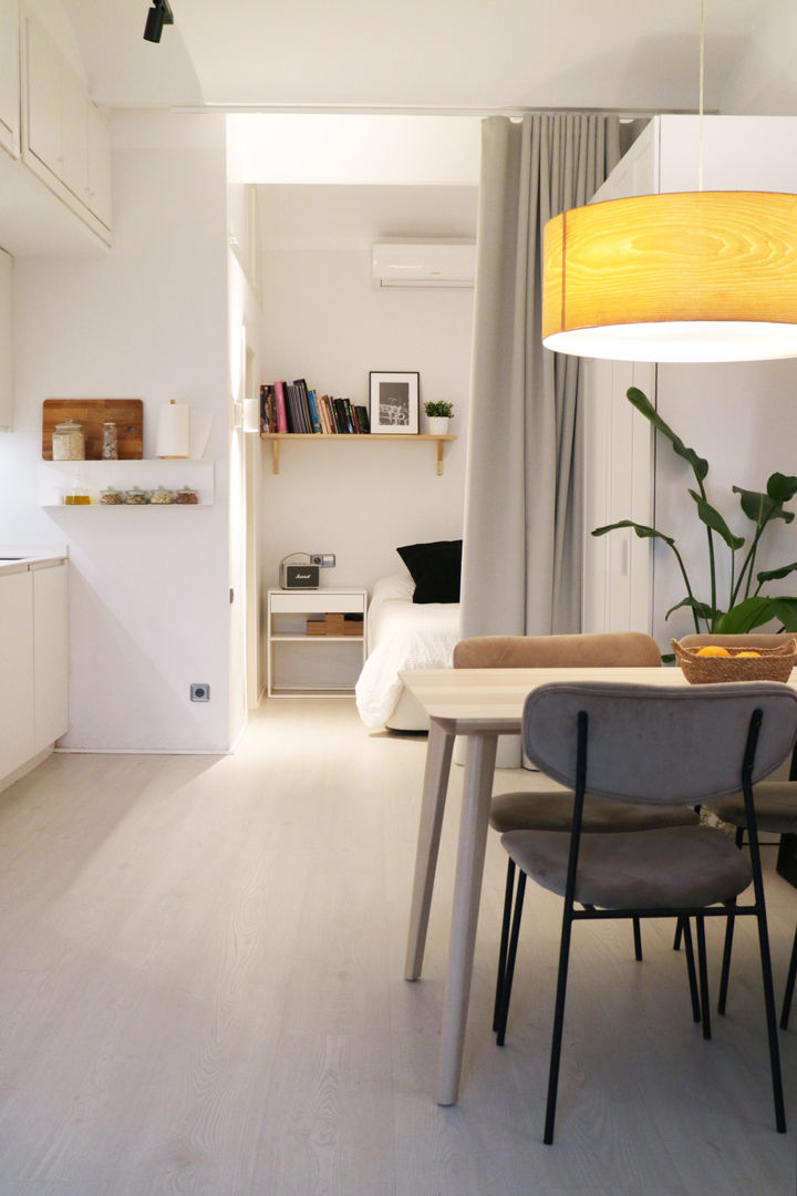 Un loft sostenible en el centro de Valencia, Arquitectura Sostenible e Interiorismo | a-nat Arquitectura Sostenible e Interiorismo | a-nat غرفة نوم