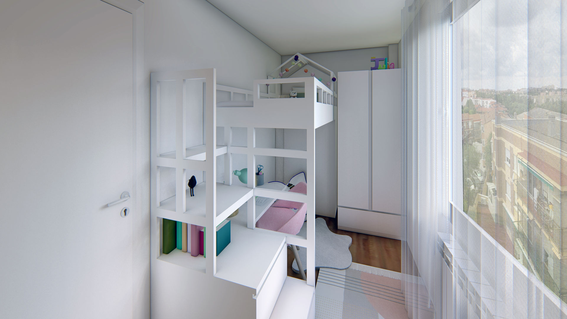 Sacando el máximo potencial de pequeños espacios_Diseño de Interiores, Luciane Gesualdi | arquitectura y diseño Luciane Gesualdi | arquitectura y diseño Girls Bedroom