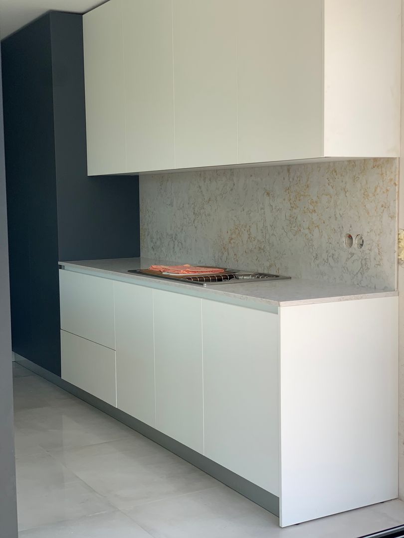 Projeto a cinza e branco , ADN Furniture ADN Furniture Dapur Modern Storage