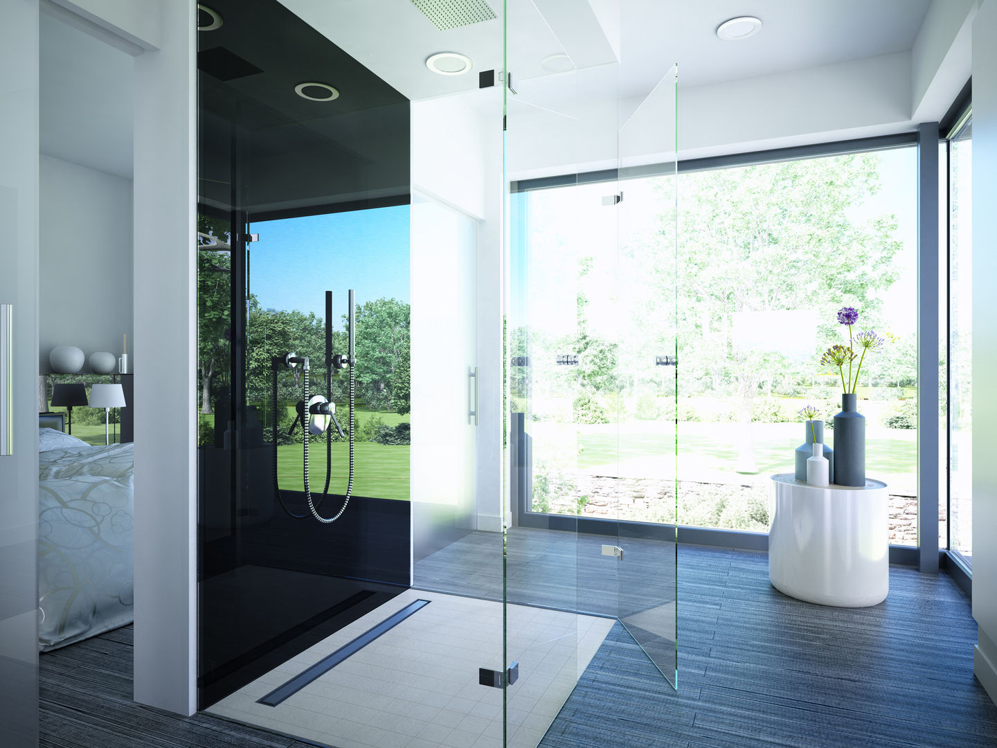 Wohnen und Arbeiten im modularen Plus-Energie-Haus, Bien-Zenker Bien-Zenker Modern bathroom