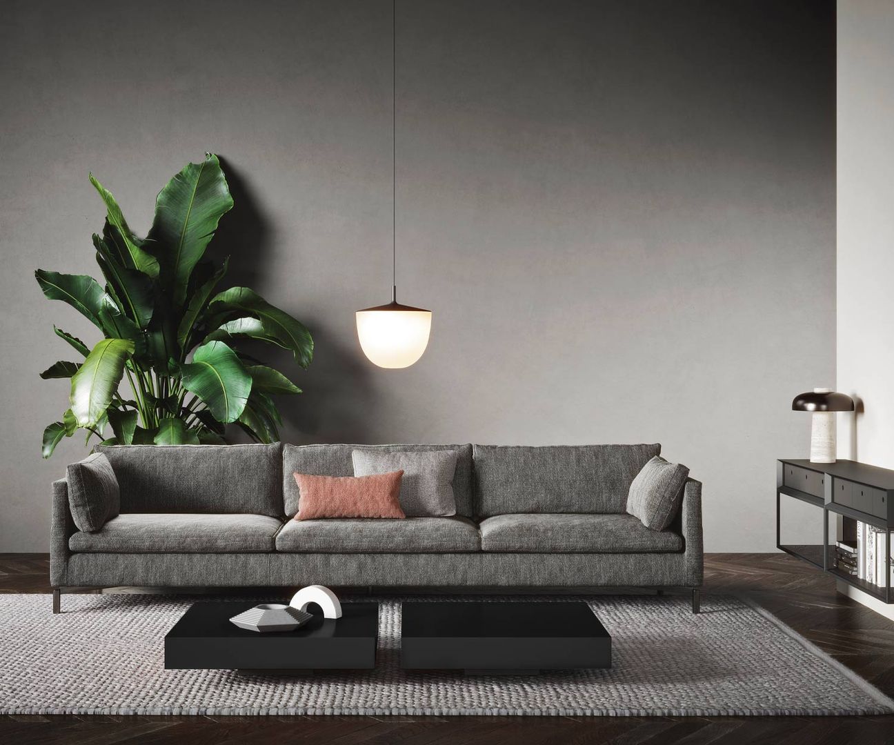 Flacher Design Couchtisch Schatten von Novamobili, Livarea Livarea 모던스타일 거실