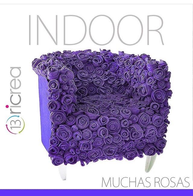 13 RiCrea POLTRONE INDOOR MUCHAS ROSAS , 13RiCrea 13RiCrea Гостиные в эклектичном стиле Дерево Эффект древесины