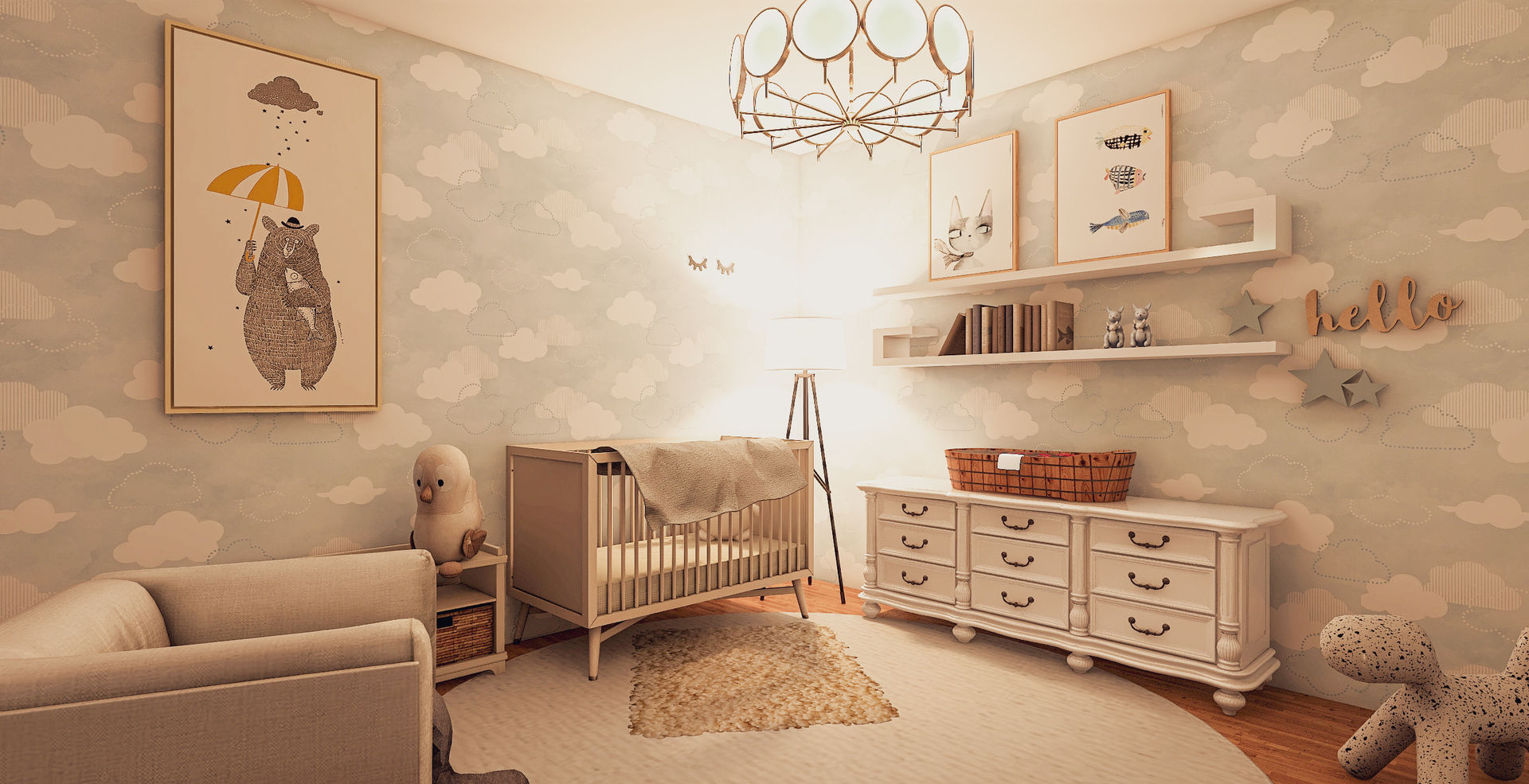 Quarto de bebé, Fi Ferrari - Designer Fi Ferrari - Designer комнаты для новорожденных