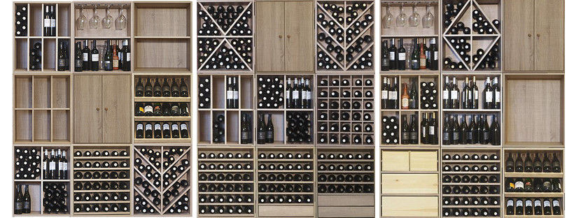 Configurable Line homify Hầm rượu phong cách hiện đại MDF garrafeira, estante para garrafas, adega,Wine cellar