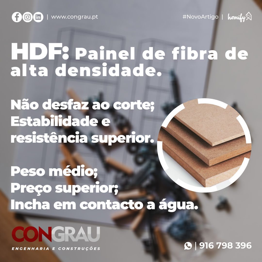 High Density Fiberboard (HDF): Congrau Engenharia