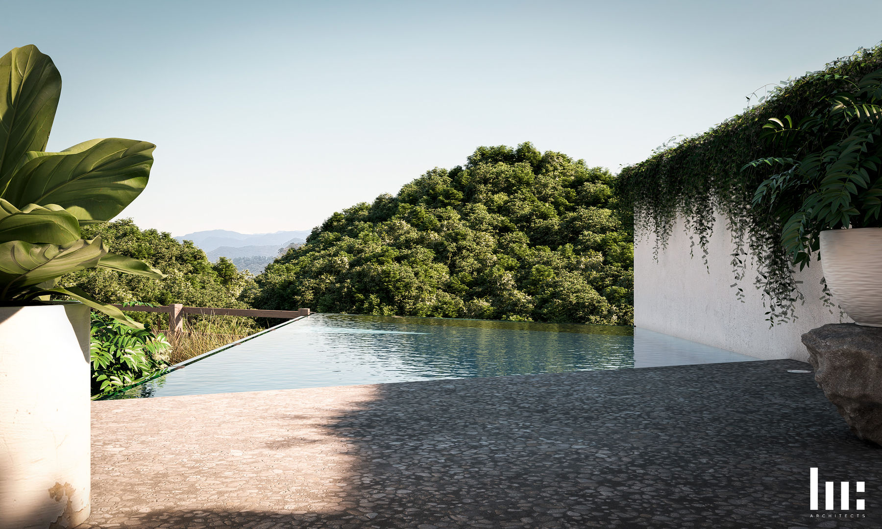 Terraza AT-1416, HC Arquitecto HC Arquitecto Infinity pool گلاس