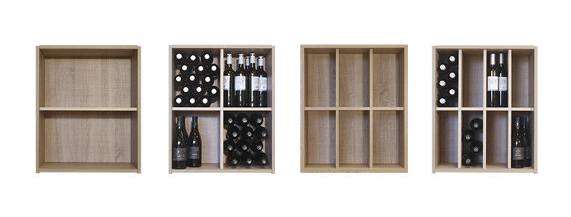 4 Types of Shelves homify Wine cellar MDF garrafeiras, adega, estante para garrafas, prateleiras,Wine cellar