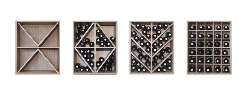 Triangular, Diagonal or Individual Partitions homify Wine cellar MDF garrafeiras, adega, estante para garrafas,Wine cellar