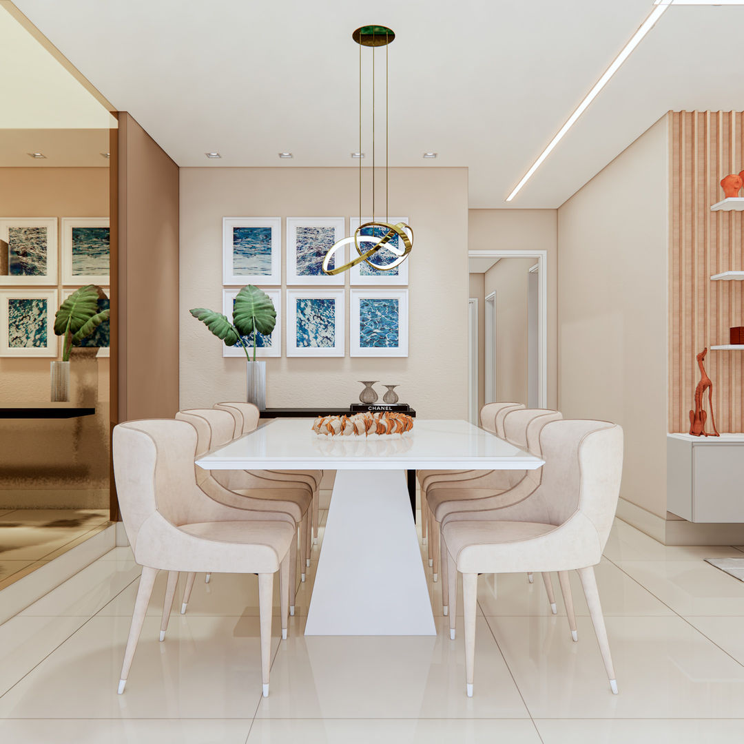 Sala de Jantar Diego Aquino Arquitetura Salas de jantar modernas Sala de Jantar moderna