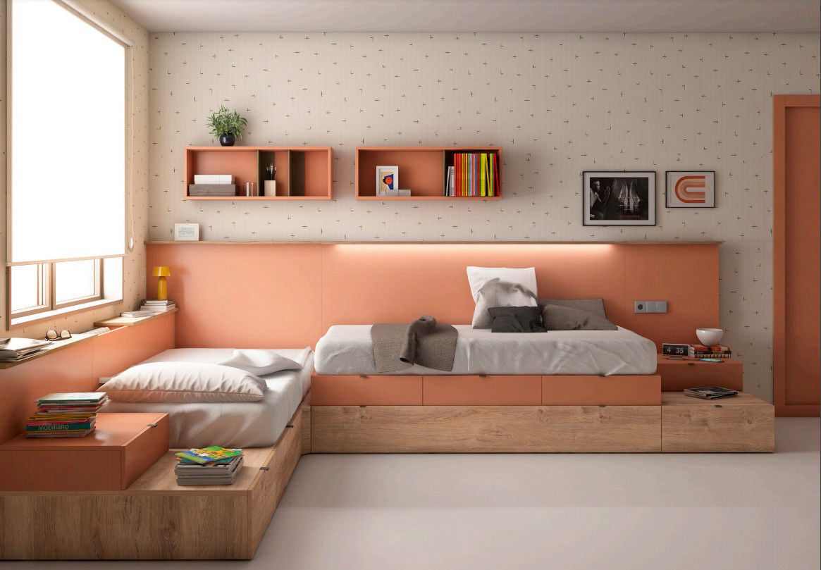 DECORACIÓN DORMITORIO JUVENIL, BORONIA HOME BORONIA HOME Phòng ngủ phong cách hiện đại MDF