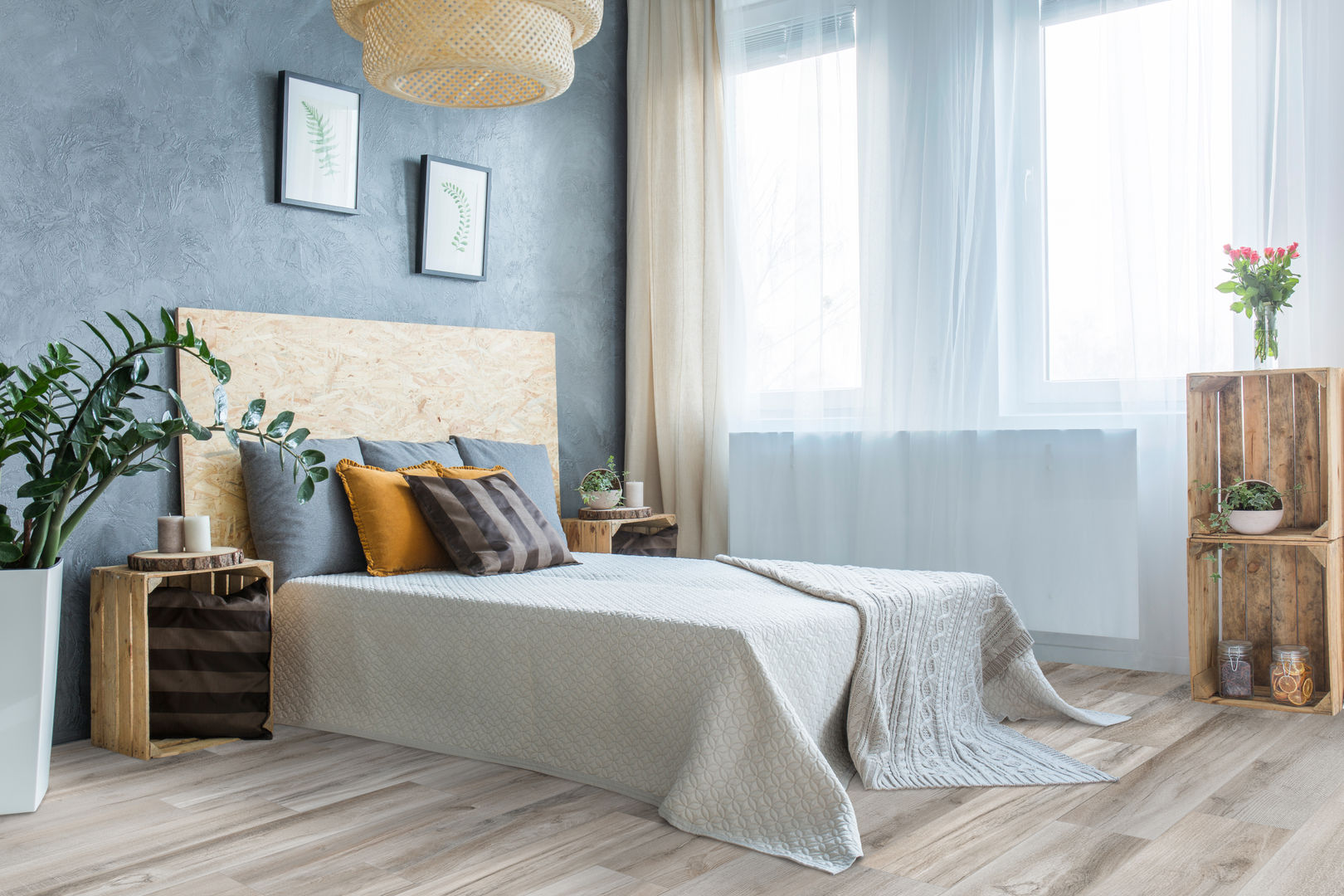 Authentische, zeitlose Holzoptik Fliese - Havana Tortora, Fliesen24 Fliesen24 Scandinavian style bedroom Tiles