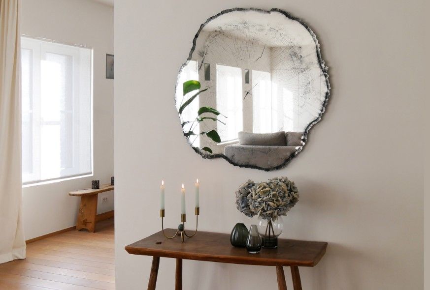 un miroir rond en forme d'arbre pour agrandir l'espace, Loftboutik Loftboutik Walls Glass Wall tattoos