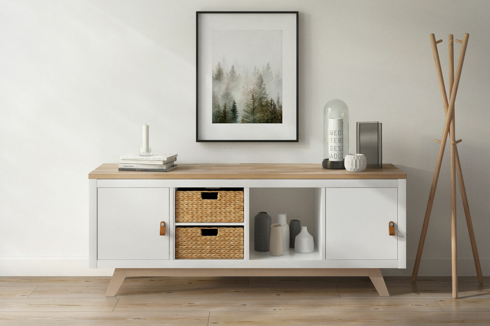 Passgenaue Massivholzplatten für das Ikea Kallax Regal , HOKEA HOKEA Scandinavian style dining room Wood Wood effect Accessories & decoration