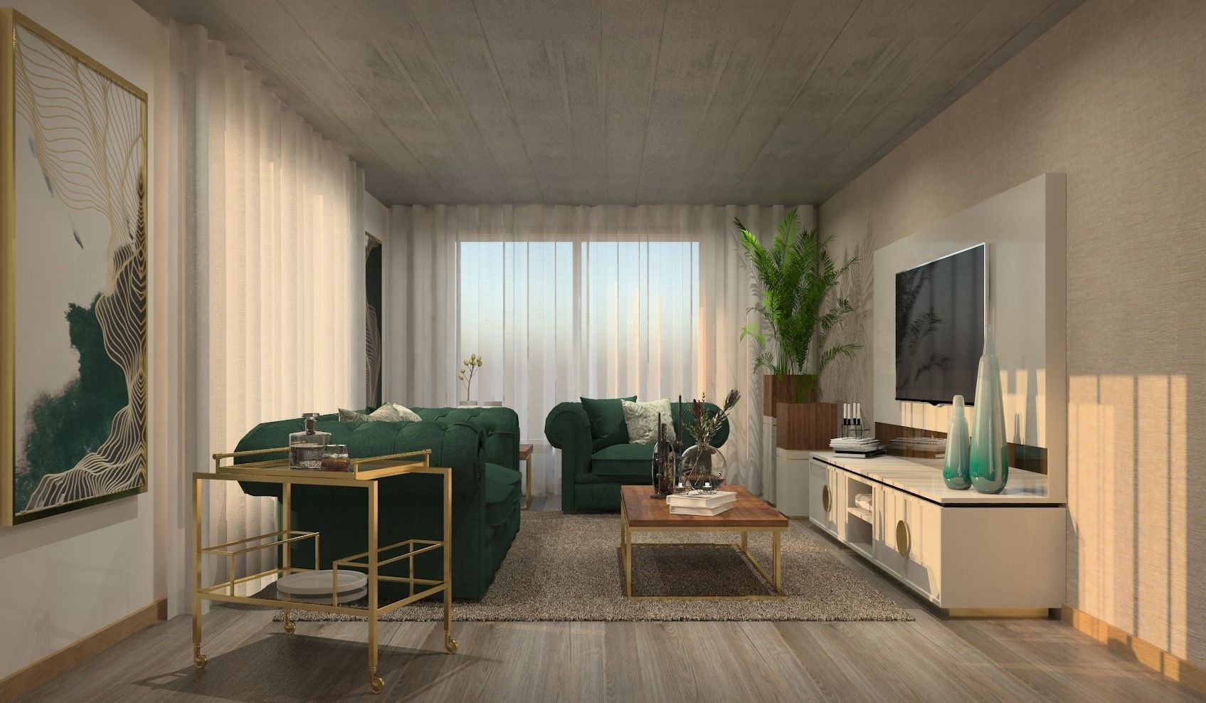 Projeto T1 ByOriginal Salas de estar modernas