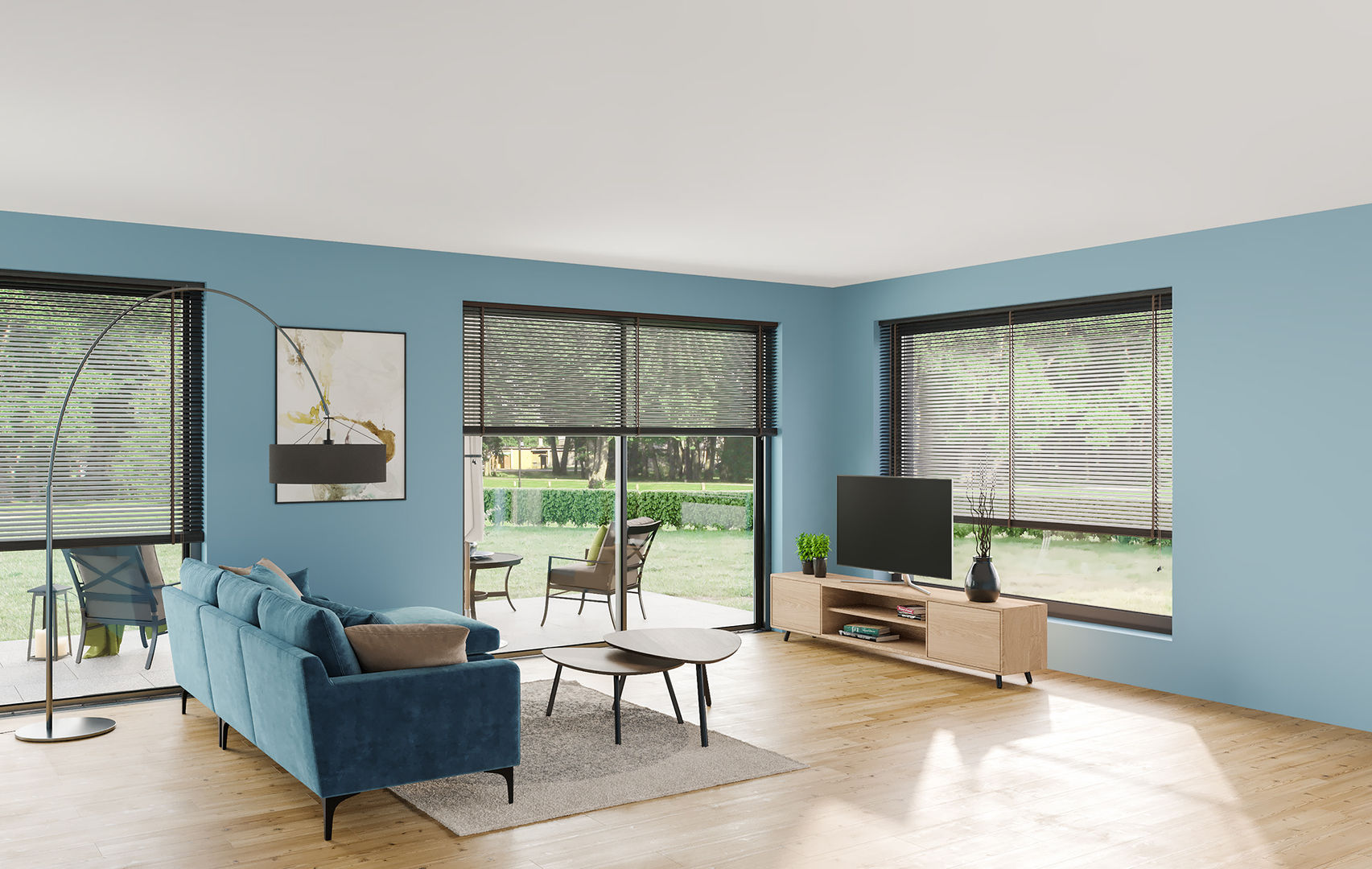 Innenraumvisualisierung eines, Vision Reality Vision Reality Modern living room