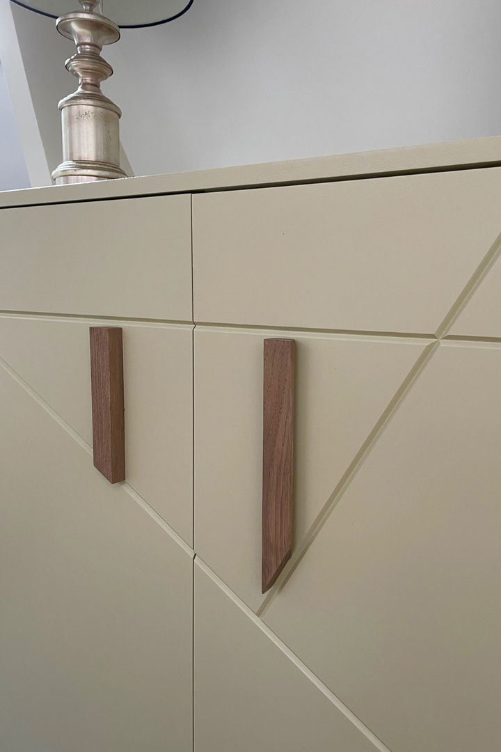 Details MEF Architect Moderne woonkamers Hout Hout detail deuren op maat,Kasten & dressoirs