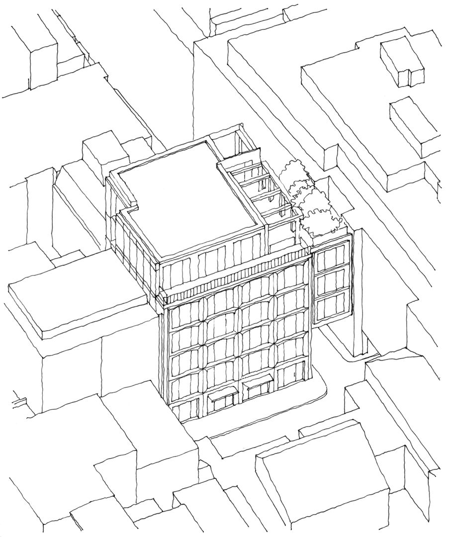 Edifício de escritórios e habitação multifamiliar CRAD Studio Espaços comerciais Edifícios comerciais