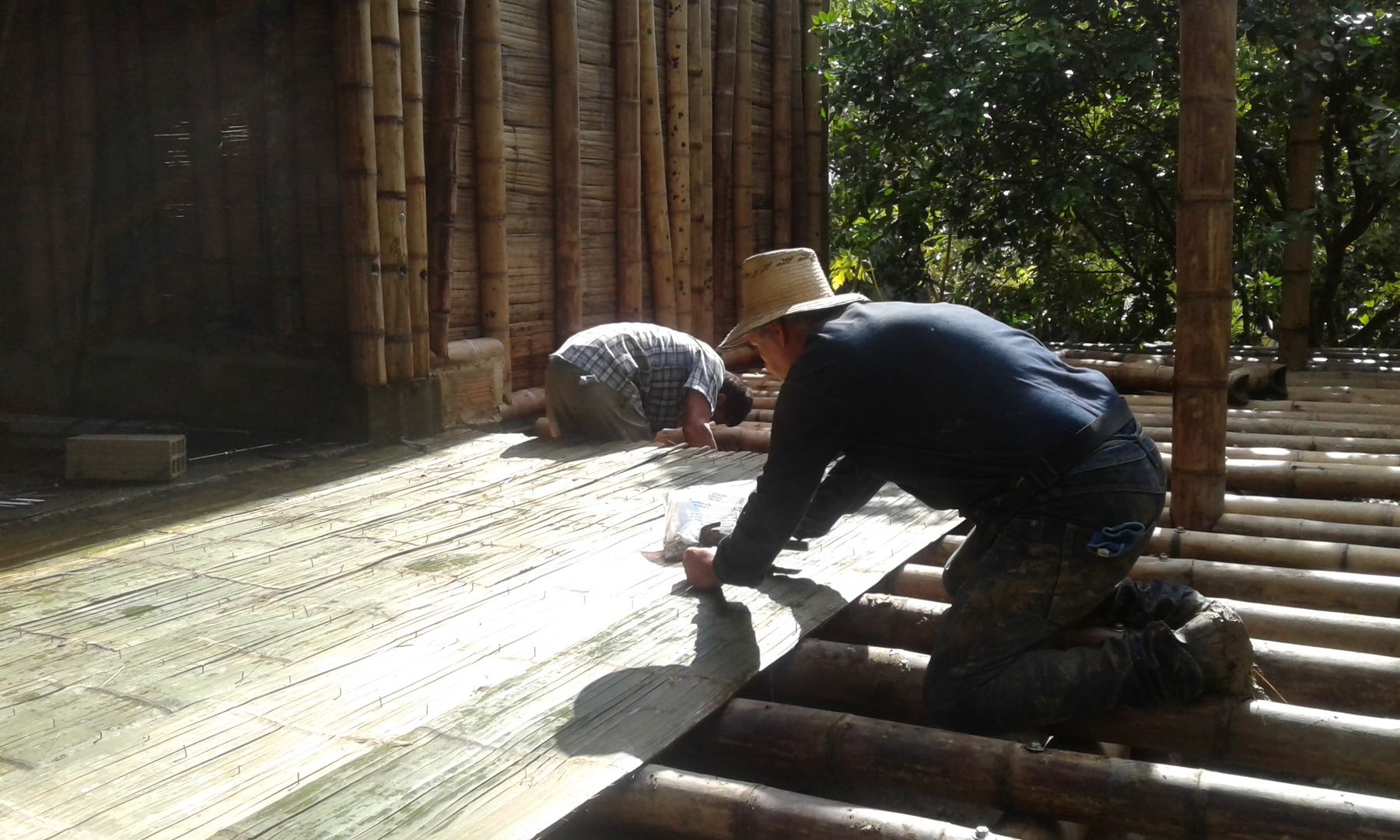 CONSTRUCCIONES HECHAS A MANO IMZA Arquitectura Casas ecológicas Bambú Verde