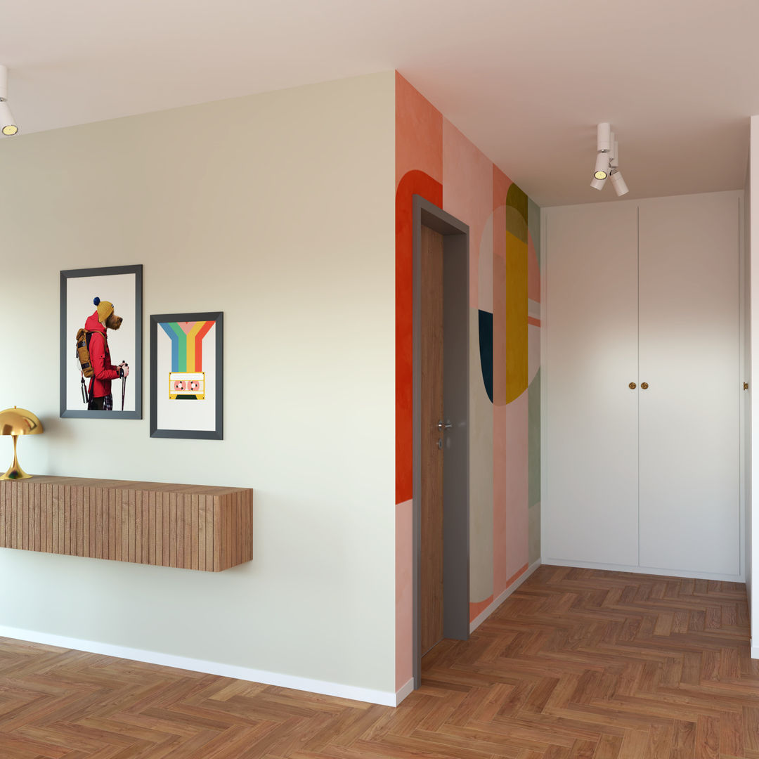 2 Zimmer Wohnung, Tiny House Strategie mit Christina Ullrich Tiny House Strategie mit Christina Ullrich Modern Corridor, Hallway and Staircase