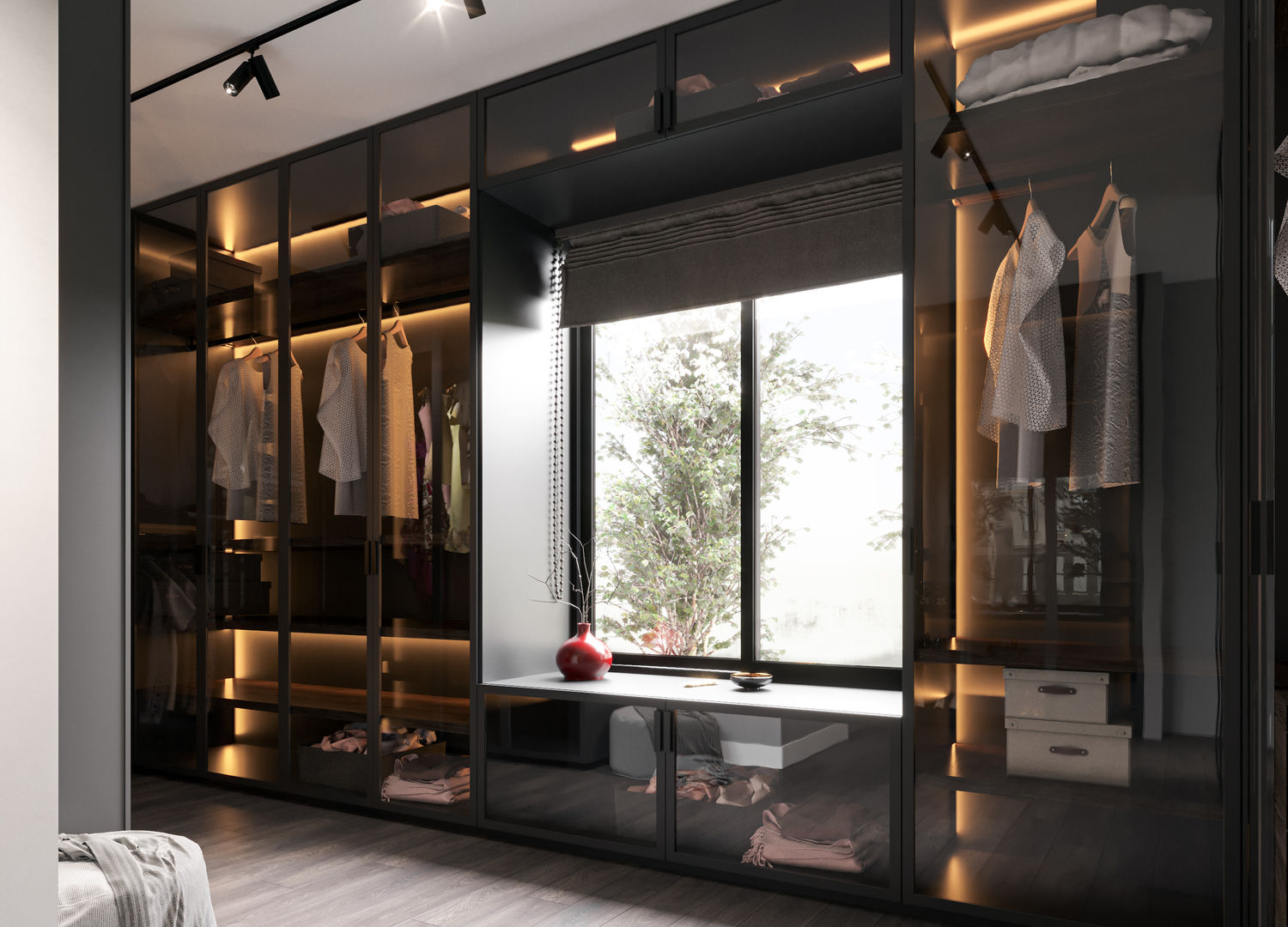 A&Y Evi, ELİF ARSLAN INTERIORS ELİF ARSLAN INTERIORS Modern dressing room Glass