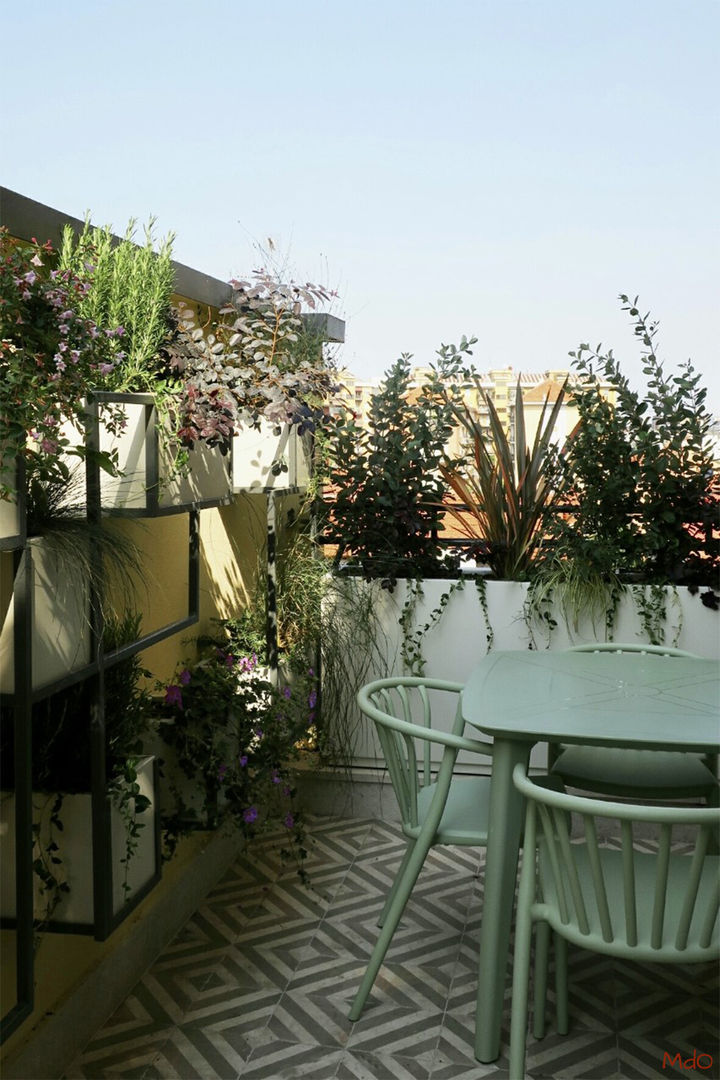 Quadro vegetale, MICOL DALL'OGLIO GARDEN DESIGN MICOL DALL'OGLIO GARDEN DESIGN Modern balcony, veranda & terrace