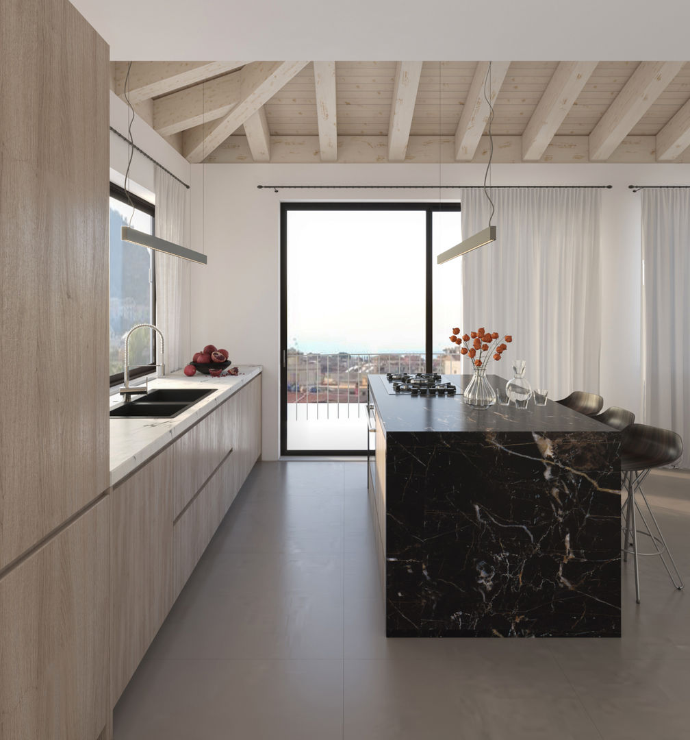 A casa di un single, marco olivo marco olivo Cucina eclettica