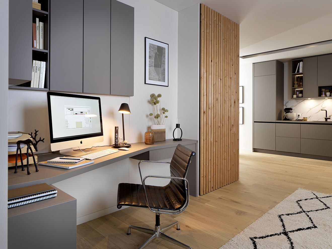Home-Office: Viele Ideen für wenig Raum, Schmidt Küchen Schmidt Küchen Ruang Studi/Kantor Modern