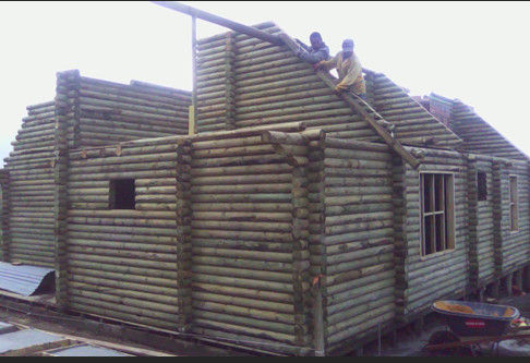 2-DISEÑO Y CONSTRUCCION Y PROMOCION DE CASA CAMPESTRE EN MADERA ROLLIZA homify CABAÑA CAMPESTRE EN MADERA