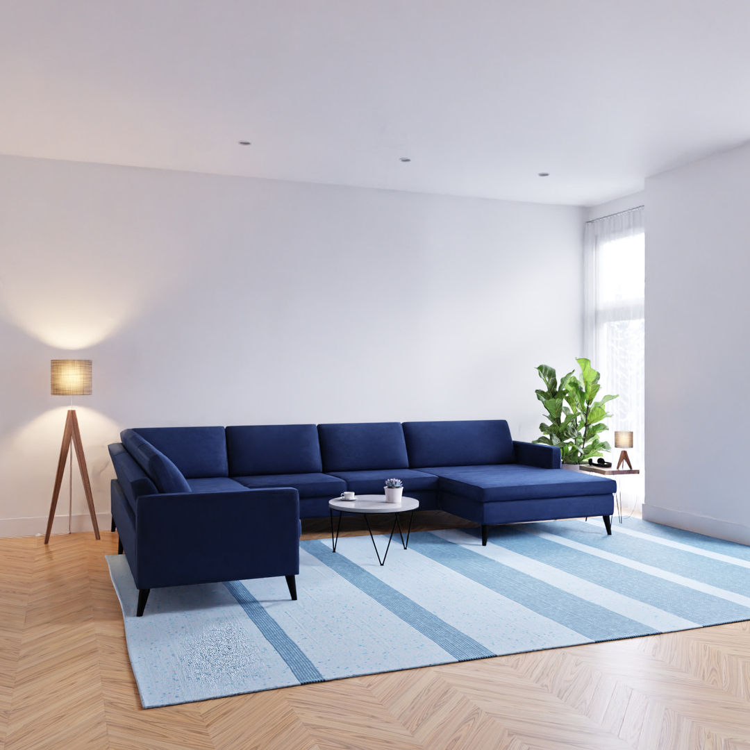 Sofas und Wohnlandschaften, Casarista Casarista Modern living room Blue
