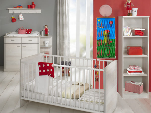 3D-Luftbefeuchter für Baby-Zimmer homify Babyzimmer Holz-Kunststoff-Verbund Mehrfarbig Luftbefeuchter für Babyzimmer, Necono AG, stromlos durch Hydropneumatik,