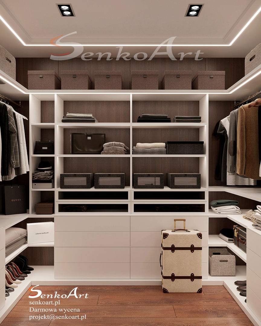 Projekt Domu z luksusowym smakiem , Senkoart Design Senkoart Design 일세대용 주택 MDF