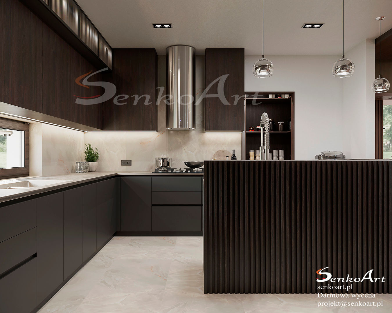 Projekt Domu z luksusowym smakiem , Senkoart Design Senkoart Design Single family home MDF