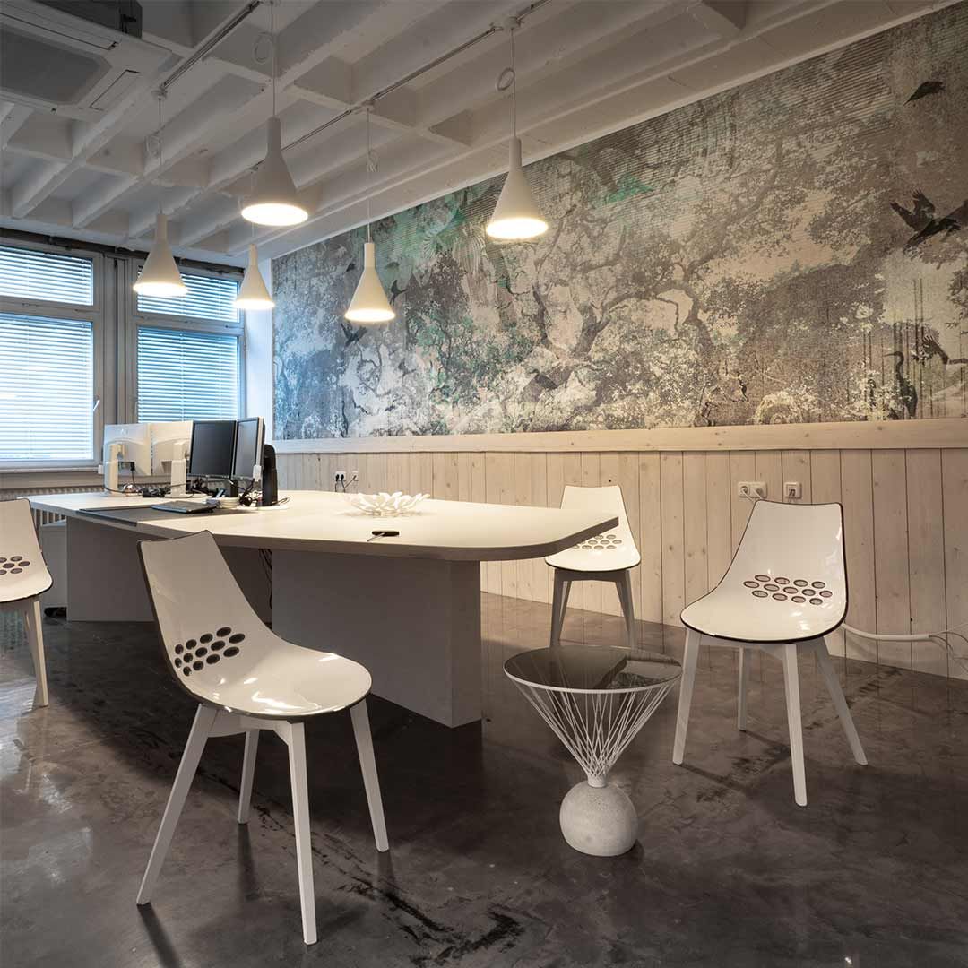 Büroprojekt in München bei Greifenberg, OONITOO GROUP - Building, Architecture & Furniture Design OONITOO GROUP - Building, Architecture & Furniture Design مكتب عمل أو دراسة