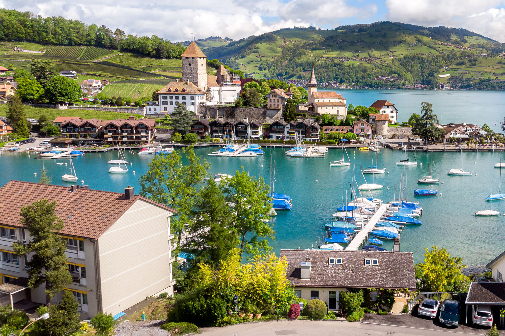 Villa fronte lago - Spiez Alessandro Radice Villa casa,villa,frontelago,lago,drone,realestate,immobiliare