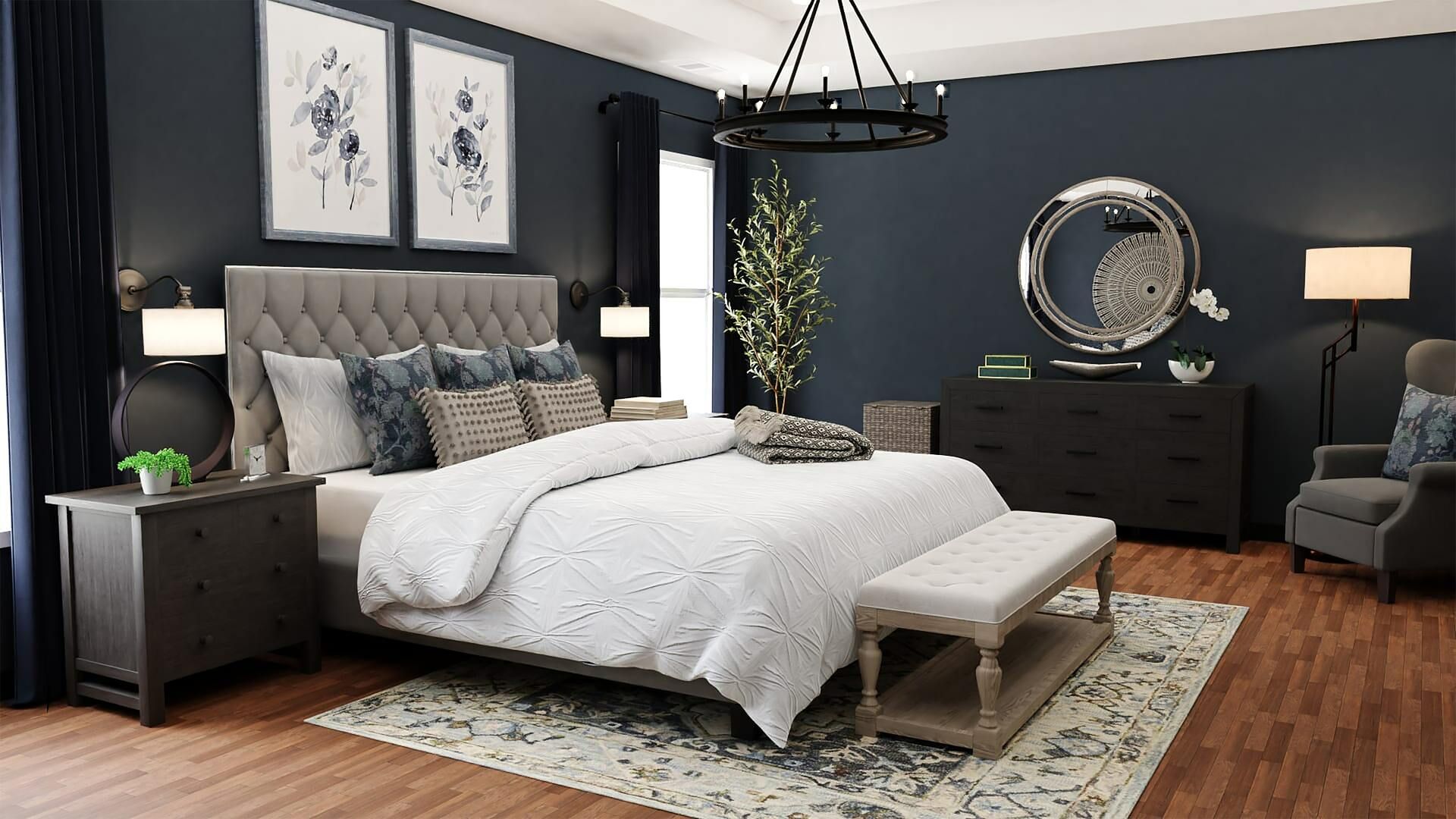 Bedroom lighting tips to make your bedroom feel extra cosy Press profile homify Dormitorio principal Furniture, Building, Property, Decoration, Comfort, Wood, Interior design, Textile, Lighting, Bed frame