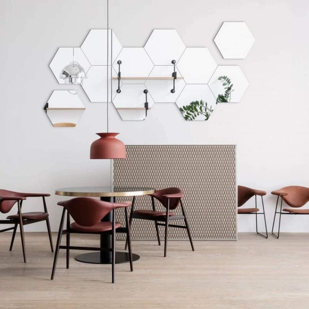 AQUA HIGH WAVE Oggetto decorativo da parete in vetro a specchio By