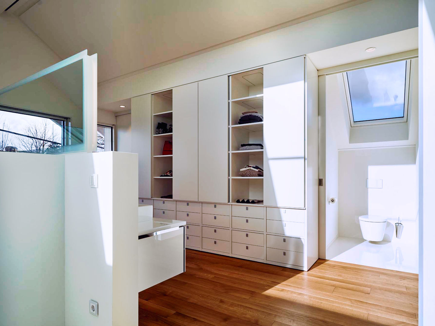 ausbau eines dachstuhls mit schlafzimmer, ankleide und badezimmer