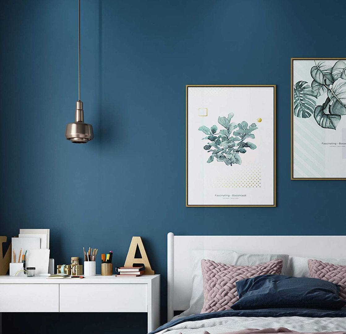 Dark blue wallpaper, Press profile homify Press profile homify Otros espacios