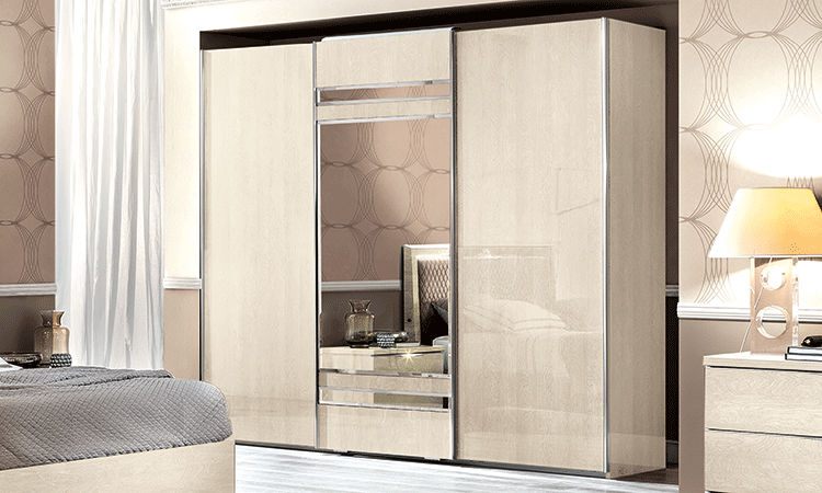 Kollektion Platinum Schlafzimmer Beige Hochglanz