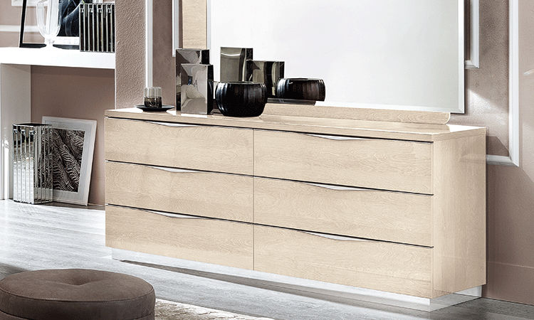 Kollektion Platinum Schlafzimmer Beige Hochglanz