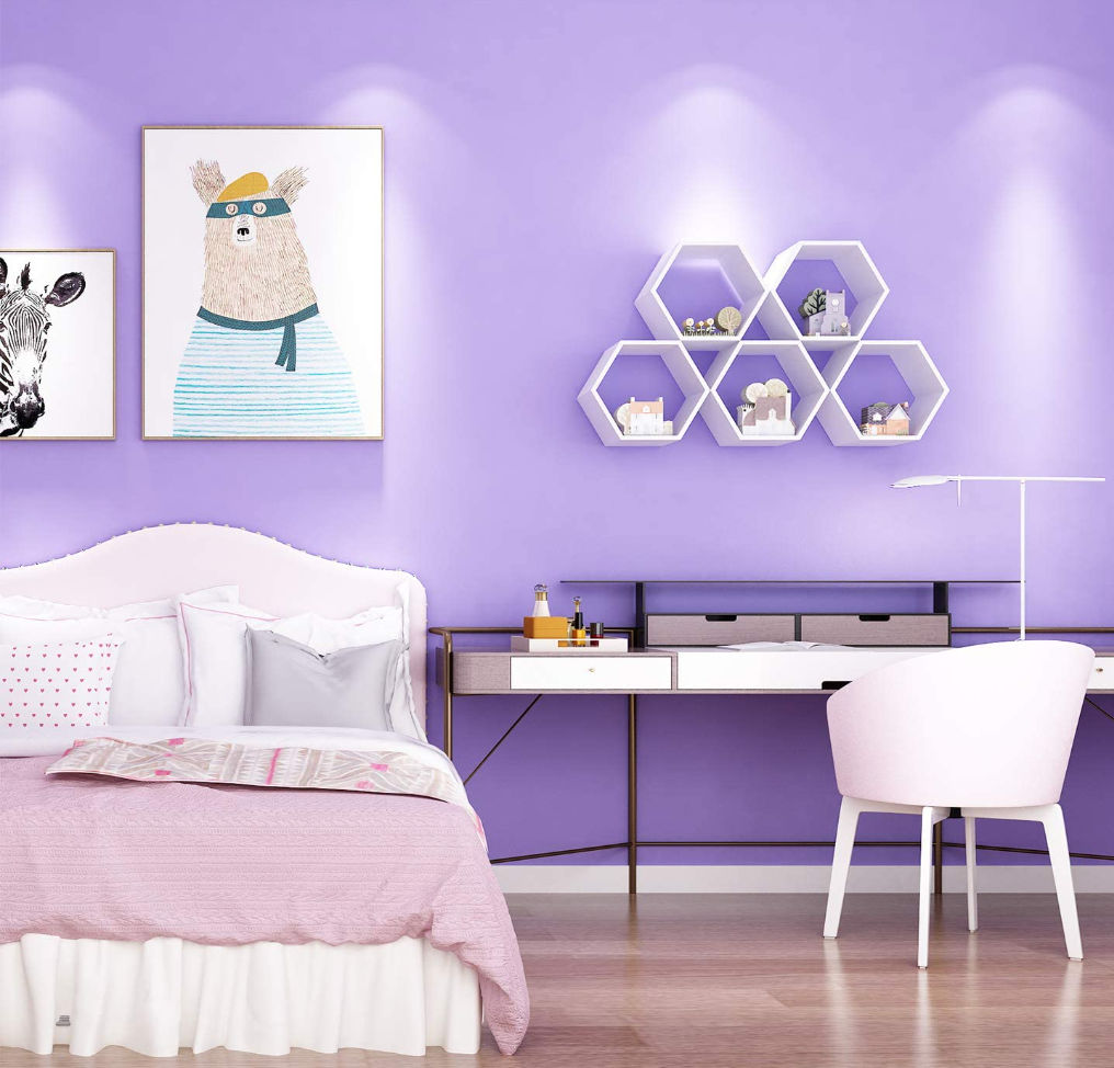 Purple removable wallpaper, Press profile homify Press profile homify Mais espaços