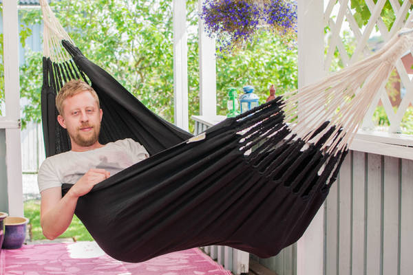 Knitted hammock deals