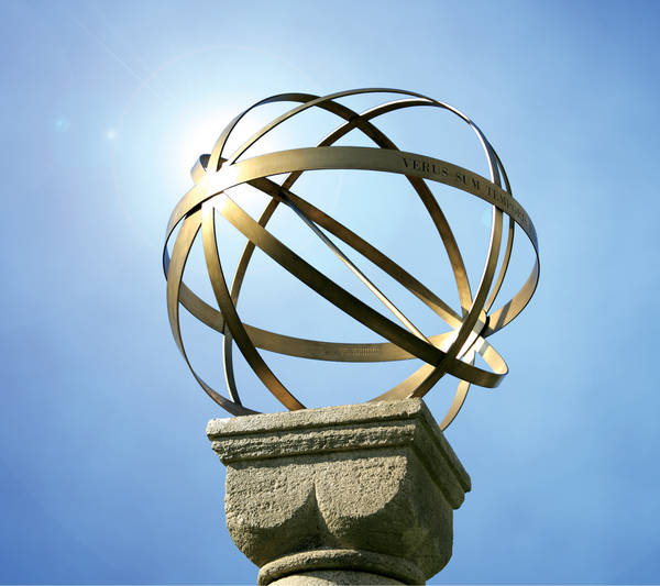 Stainless Steel Armillary Sphere Garden Ornament Fasci Garden
