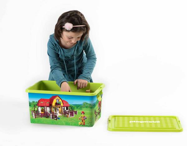 Playmobil Boîte de Rangement Plastique 23L Princesses : : Jeux et  Jouets