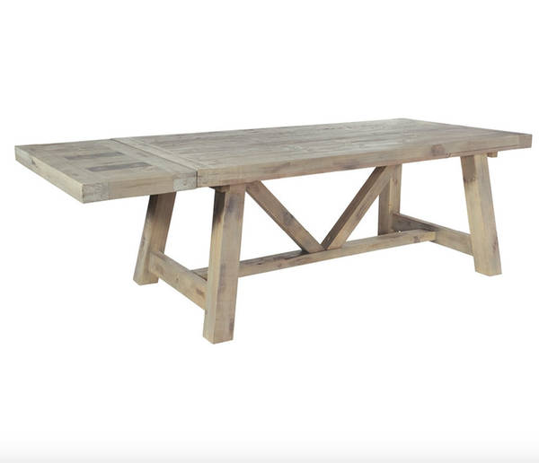 Colborne acacia solid on sale wood dining table
