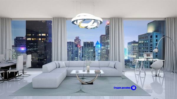 Modern tech living deals room
